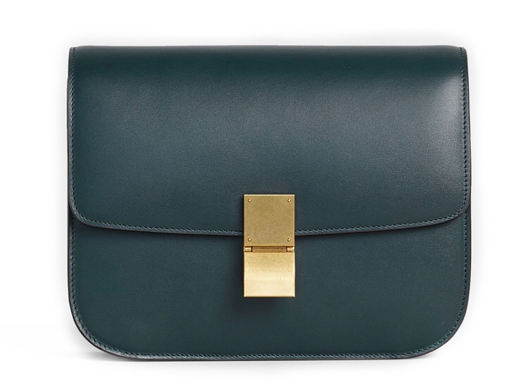 sumka-celine-teen-classic-bag-in-box-temno-zelenaya_n1089680